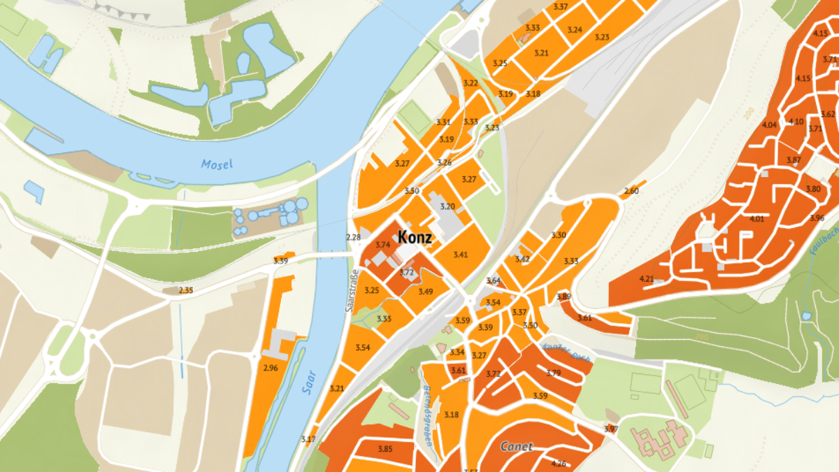 Aktuelle Immobilienpreise für Konz